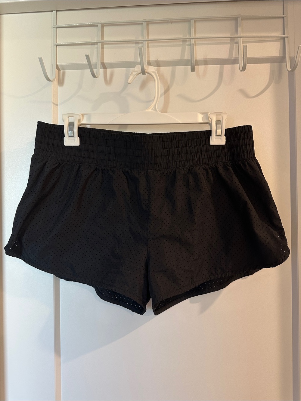 Lorna Jane Black Athletic Mesh Shorts